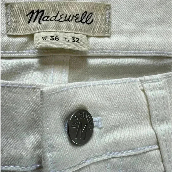 Madewell Men’s New without Tag 36X32 Everyday Flex Skinny Jeans Tile White - Picture 3 of 7